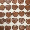 Baking Sheet with Heart Shaped Brownies