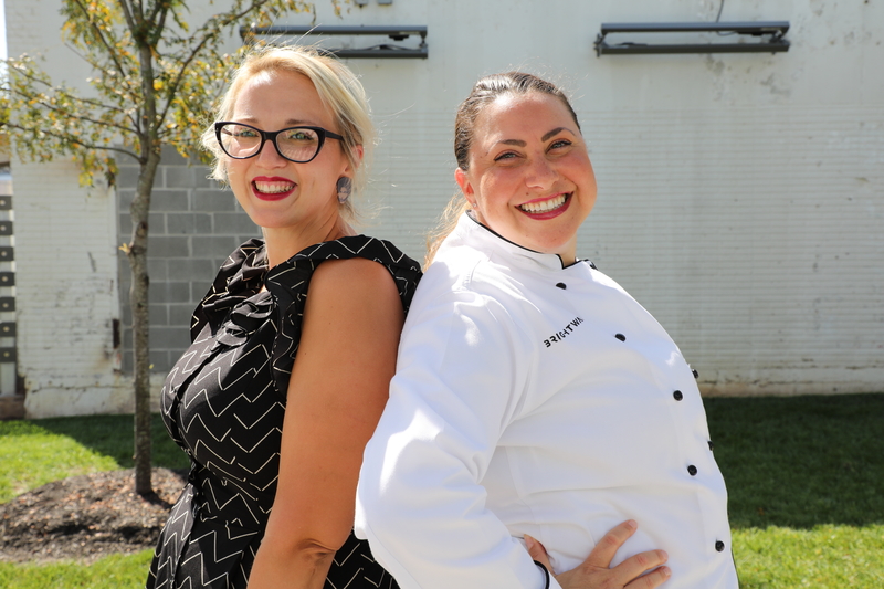 NWACC Professor Sevin Gallo and Brightwater Chef Aria