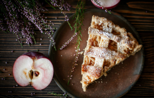 Honey Lavender Apple Tart